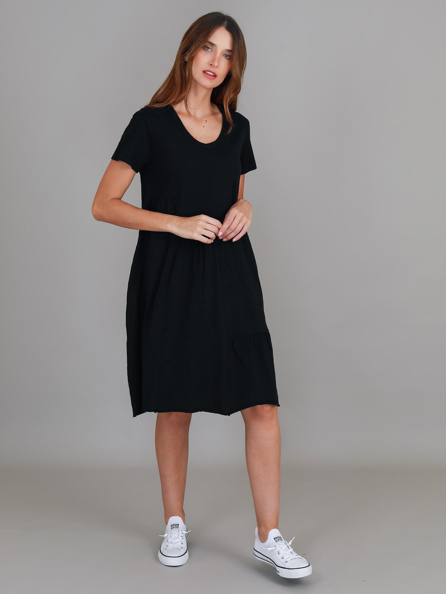 LENA® ELEGANT TIERED DRESS