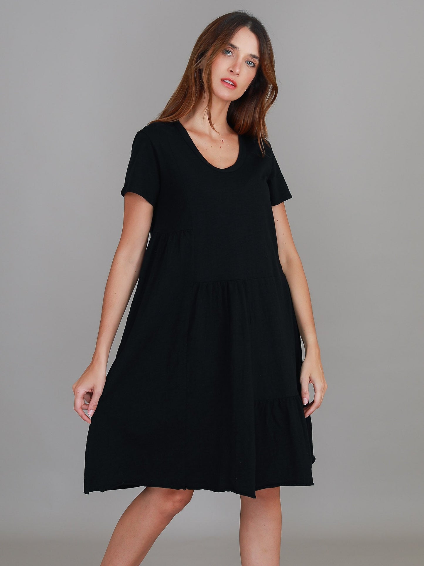 LENA® ELEGANT TIERED DRESS