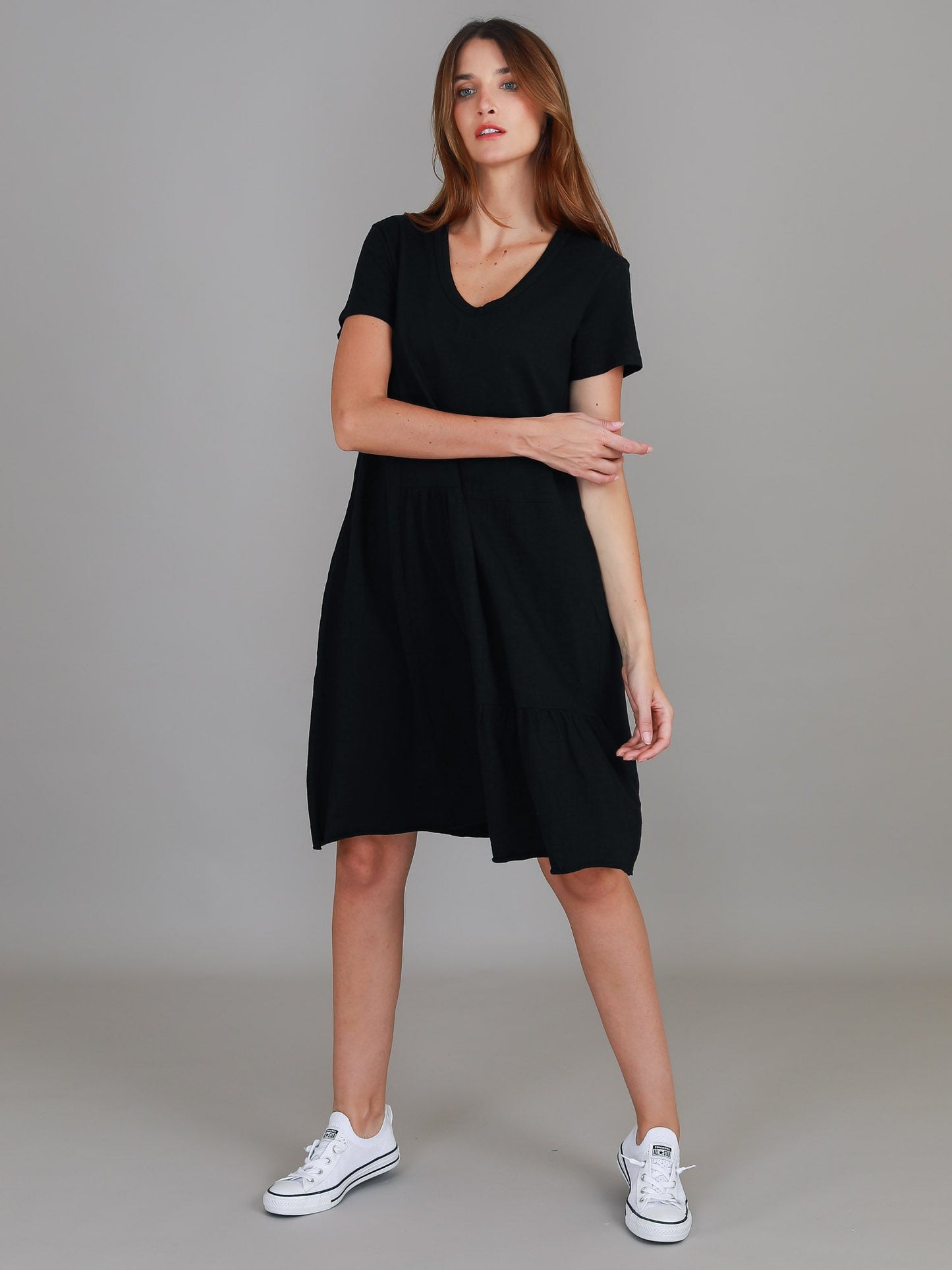 LENA® ELEGANT TIERED DRESS