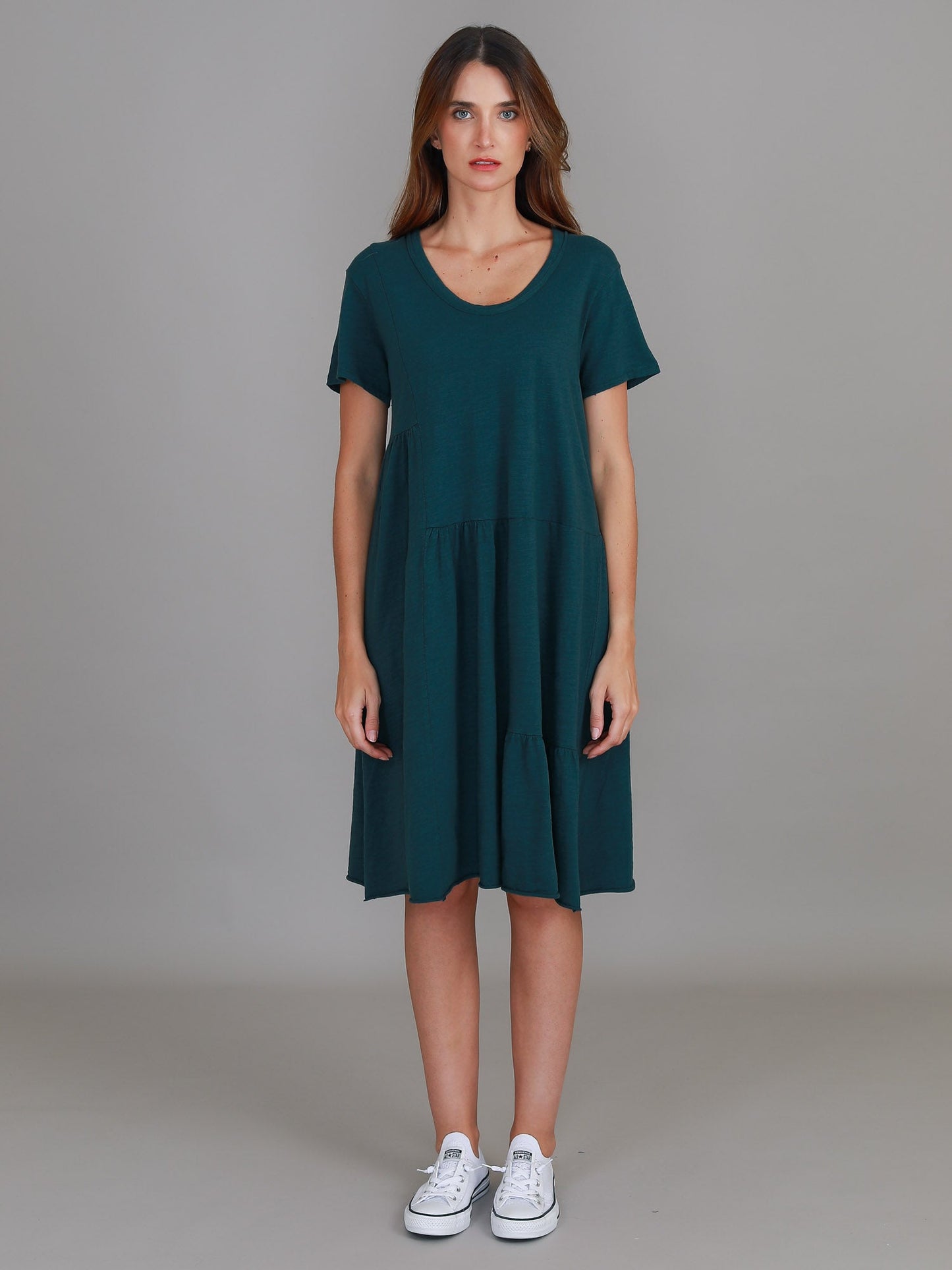 LENA® ELEGANT TIERED DRESS