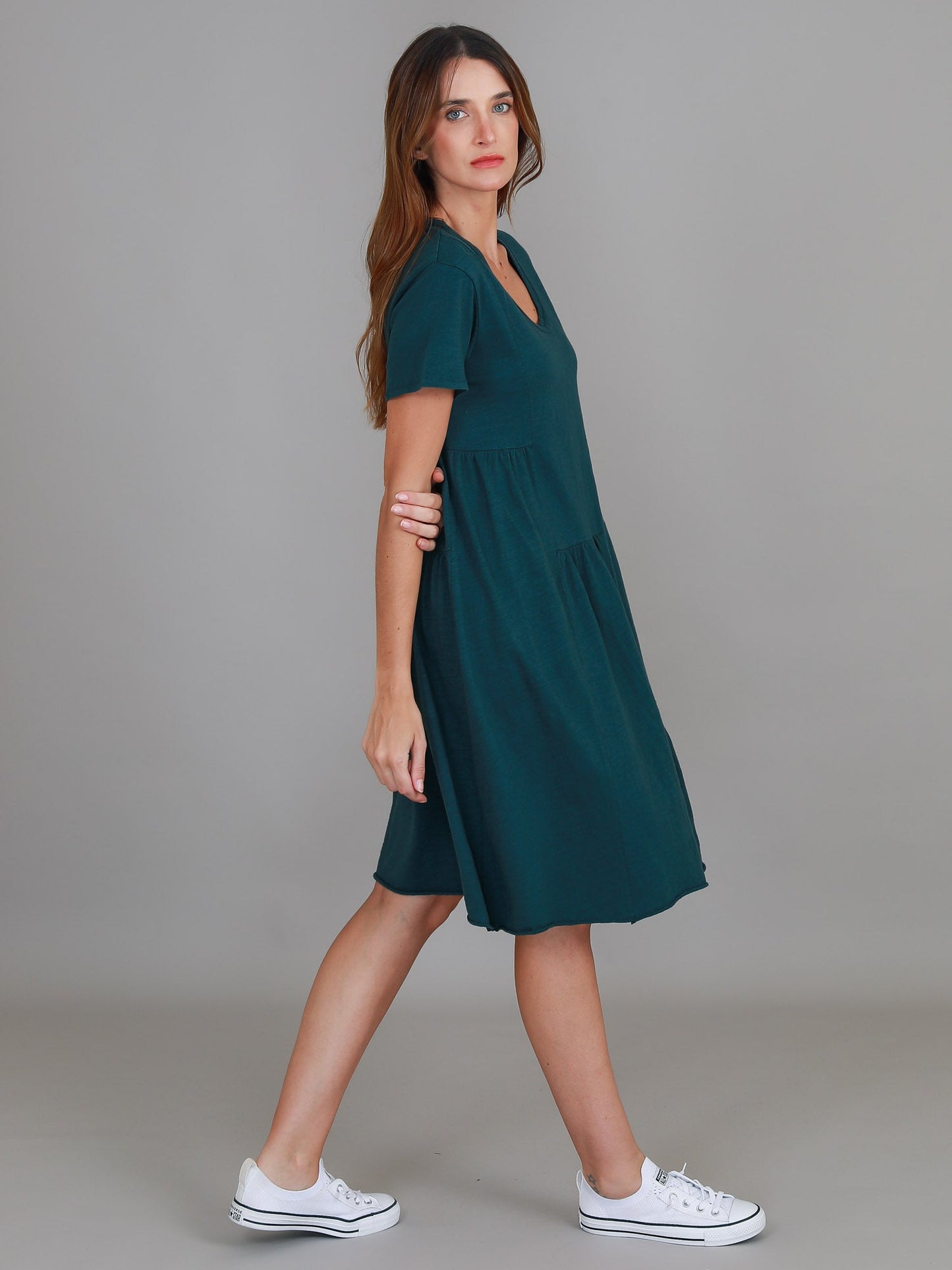 LENA® ELEGANT TIERED DRESS