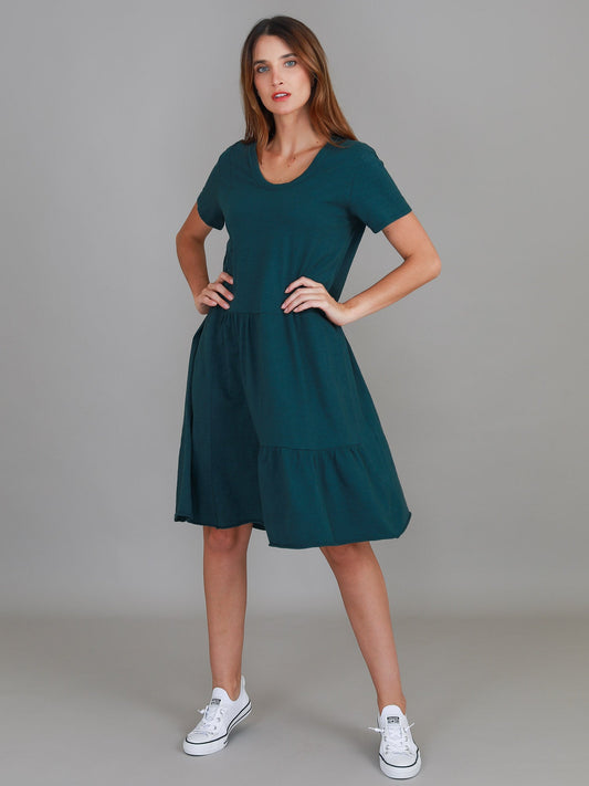 LENA® ELEGANT TIERED DRESS